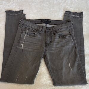 Flying Monkey Charcoal Distressed Skinny Jeans | Size 25